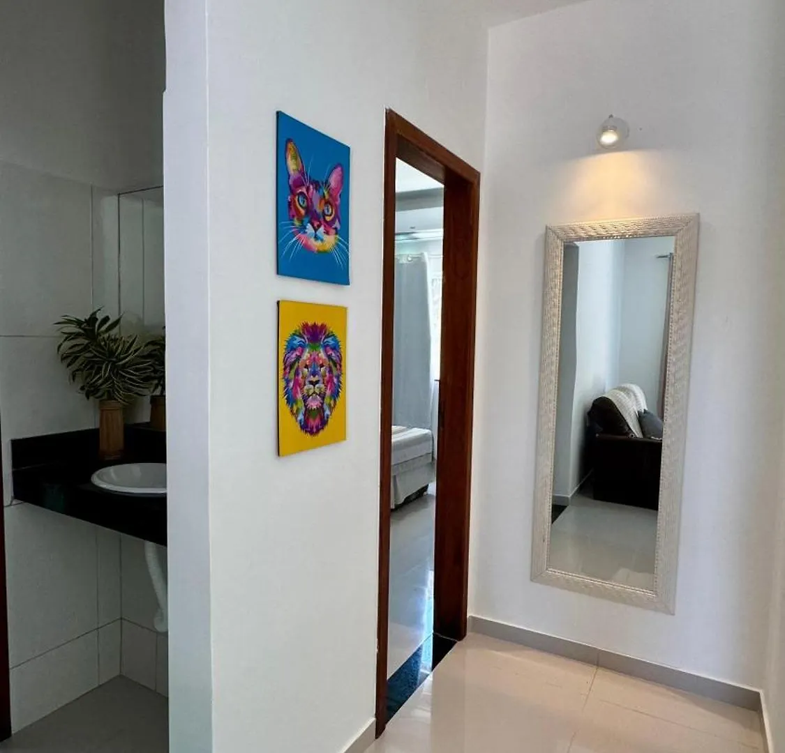 度假居 Casa A 500M Da Praia Com 02 Quartos, Suite, Wi-Fi 120Mbps, Ar Condicionado, Cozinha Completa, Maquina De Lavar E Estacionamento 塞古罗港 巴西