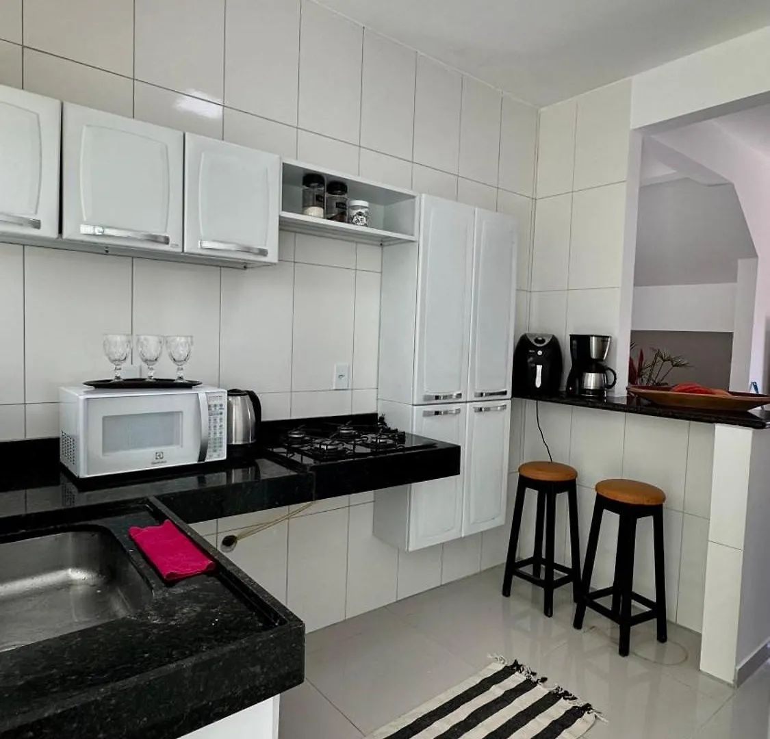 Casa A 500M Da Praia Com 02 Quartos, Suite, Wi-Fi 120Mbps, Ar Condicionado, Cozinha Completa, Maquina De Lavar E Estacionamento 塞古罗港
