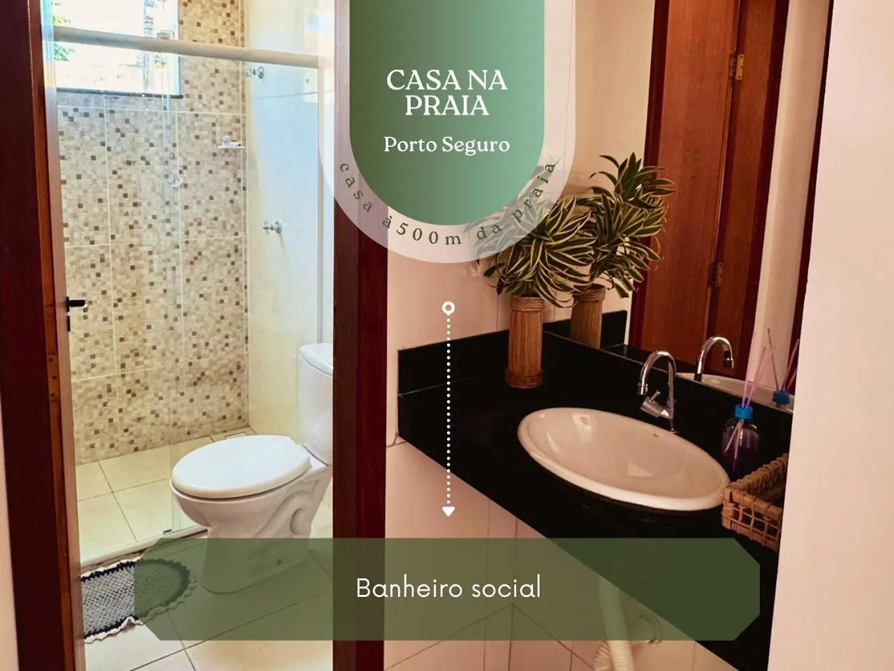 Holiday home Casa A 500M Da Praia Com 02 Quartos, Suite, Wi-Fi 120Mbps, Ar Condicionado, Cozinha Completa, Maquina De Lavar E Estacionamento Porto Seguro
